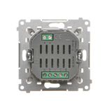 RTV pass-through aerial socket, (module), Simon 24, IP20, black matt