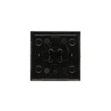 Buttoms for quadruple pushbutton / double roller blind pushbutton with pictogram, (rocker), Simon 24, IP20, champagne matt