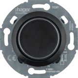 Substation for universal rotary dimmer comfort, Series 1930, black