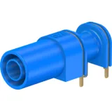 4 mm socket, solder connection, CAT III, blue, 66.9040-23