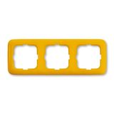 33-Healthcare Triple frame, for horizontal and vertical mounting type: 2513-214/Y yellow (1725-0-0944 Y)