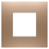 EGO INTERNATIONAL PLATE - IN PAINTED TECHNOPOLYMER - 2 MODULES - SOFT COPPER - CHORUSMART