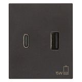 A+C USB power supply unit 15W 3A 5V 2M b