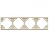 FOUR-GANG HORIZONTAL FRAME IVORY