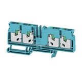 Feed-through terminal block, SNAP IN, blue, 6 mm², 41 A, 1000 V, Numbe