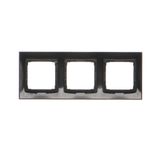 Light push button with indicator light, LED not replaceable Color: blue, (module), 10AX, quick connection, black matt