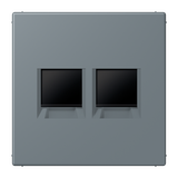 Centre plate for MJ f. 2 sockets LC4320H LC1969-2WE251