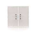 Electronic 4-fold switch/push-button, 6A, white matt