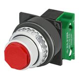 Push-button without guard, red, N.O.