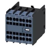 auxiliary switch, on the front, 2 NO + 2 NC, 11 U, 53/54, 61/62, 75/76,