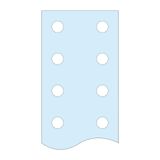 DRILLED VERTICAL FLAT BAR LINERGY BS 60X10 L1675