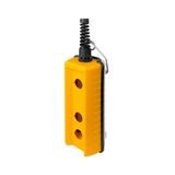 Pendant push-button station, remote control, 2+1 holes, yellow
