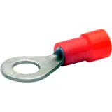 Insulated ring cable lug, 0.5-1.0 mm², AWG 20 to 18, 3.2 mm, M3, red, 6203