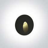 BLACK RECESSED IP54 3W WW 100-240V
