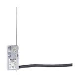Prewired with 2m long cable metal limit switch, K series, adjustable rod lever. Contacts 1NO+1NC snap action