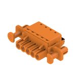 PCB plug-in connector, female plug, 5.08 mm, Number of poles: 5, 180°, PUSH IN with actuator, Clamping range, max. : 3.31 mm², Box