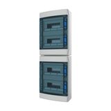 Surface Mounted Board, IP65, IK08, 4-rows 48 modules with screw termin