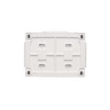 Single switch with indicator LED light, (module), 10AX, quick connection, anthracite, metalic