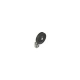 Adjustable shaped metal revolving lever with technopolymer roller ? 35 mm