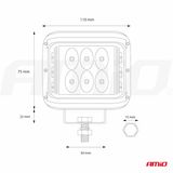 Working lamp AWL08 12 LED (2 Funkcje) 9-36V