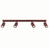 Ceiling lamp RING 4L burgundy