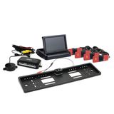 Parking assistant system TFT02 4,3" with HD-402-LED 4 sensors black inside mount