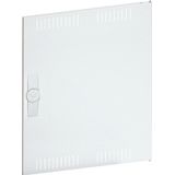 Door, univers, right, slotted, RAL 9010, for enclosure IP3X 650x550mm