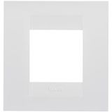 GEO INTERNATIONAL PLATE - IN PAINTED TECHNOPOLYMER - 2 MODULES - SATIN WHITE - CHORUSMART