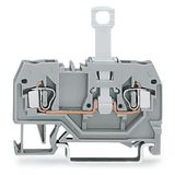 Disconnect terminal block 2-conductor orange