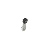 Straight lever with technopolymer roller, 20 mm diameter