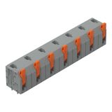 2601-3507 PCB terminal block; lever; 1.5 mm²; Pin spacing 11.5 mm; 7-pole; Push-in CAGE CLAMP®; 1,50 mm²; gray