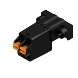 PCB plug-in connector, male plug, 5.08 mm, Number of poles: 2, 180°, PUSH IN with actuator, Clamping range, max. : 3.31 mm², Box