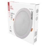 LED recessed luminaire RUBIC, round, white, 24W, neutral white