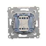 Single button for switches and push buttons, anthracite, metalic