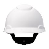 3M™ Hard Hat, Ratchet, Ventilated, Plastic Sweatband, White, H700N-VI