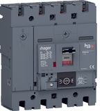Moulded Case Circuit Breaker h3+ P250 Energy 4P4D N0-50-100% 250A 40kA