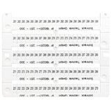 Marking tags for TB and ST - terminals, 251-300 (each 2x)