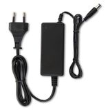 Power adapter 24W, DC24V/1A, IP20, black plastic, with plug