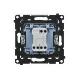 Single socket outlet with Schuko earthing, with shutters, (module), Simon 24, IP20, 16A, champagne matt