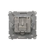 Single socket outlet with Schuko earthing, 16A, cream white/electro white