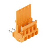 Plug-in adaptor (Terminal), 5 A, Rated voltage to adjoining terminal: 250 V, orange