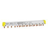 ACTI9 iC40 comb busbar, 12 modules, 3P-N, left