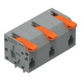 2601-1503 PCB terminal block; lever; 1.5 mm²; Pin spacing 11.5 mm; 3-pole; Push-in CAGE CLAMP®; 1,50 mm²; gray