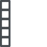 Cover frame 5-way, C.1, anthracite