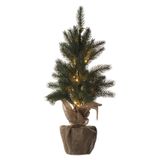 LED Christmas tree, 52 cm, 3x AA, indoor, warm white, timer