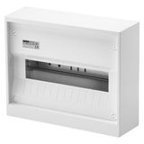 SURFACE MOUNTING ENCLOSURE - GERMAN STANDARD -WITH TERMINAL BLOCK - 12 MODULES - IP30