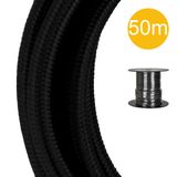 Textile Cable 2C Black 50m Roll