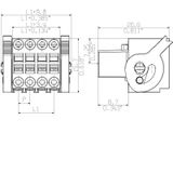 PCB plug-in connector, female plug, 3.50 mm, Number of poles: 36, 180°, Tension-clamp connection, Clamping range, max. : 1 mm², Box