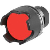 Push-button with extended guard, red