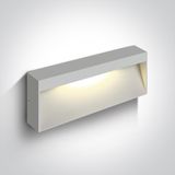 WHITE WALL LIGHT 7W WW IP54 230V